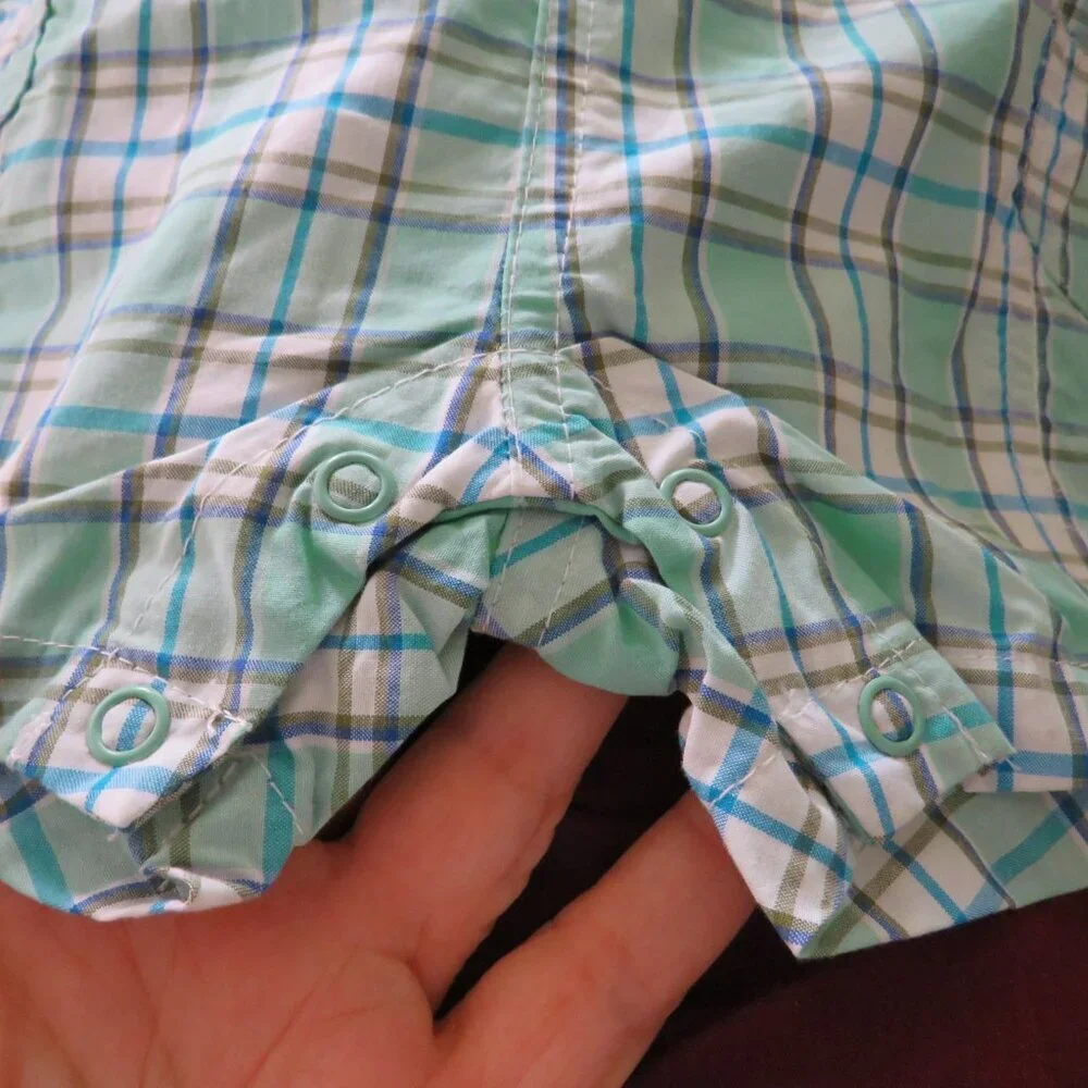Baby Mint Green Plaid Jumper & Bodysuit 2pc 3Mts Carter's Embroidered Bear